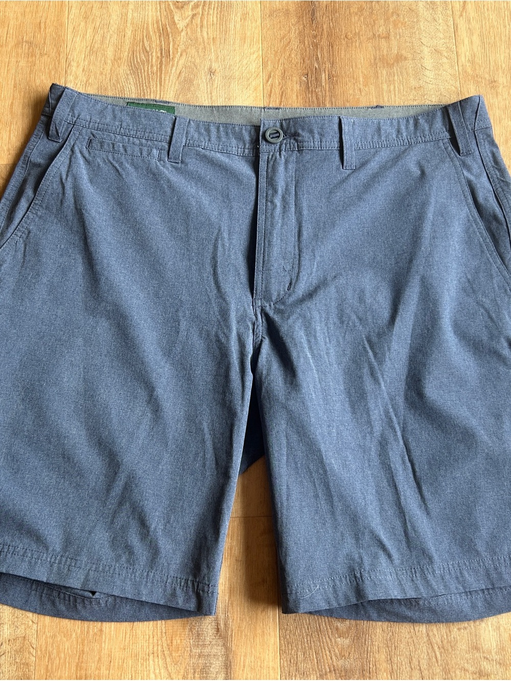 Orvis Blue Flat-Front Men's Shorts 36